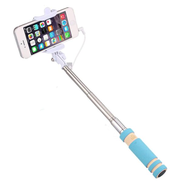 Statezen Wired Selfie Stick Blue