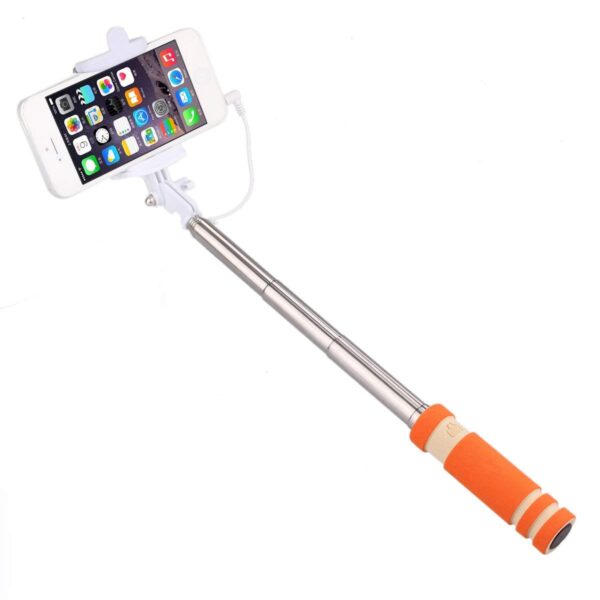 StateZen Cable Selfie Stick (Orange)