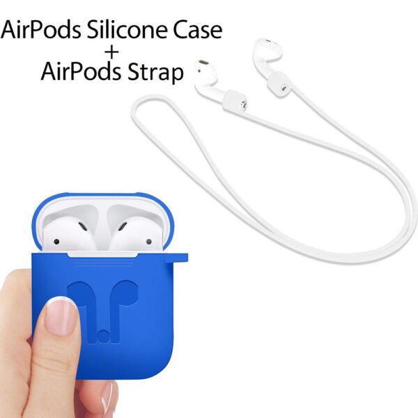 Airpod Silicone Skin Case , Airpods Strap, Multicolor