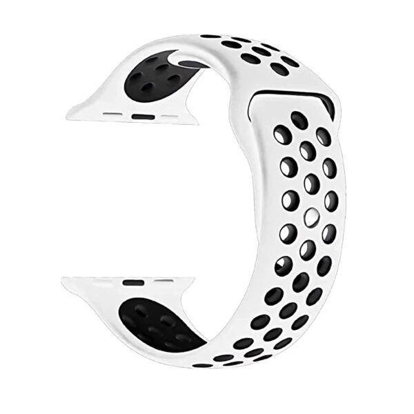 Soft Silicone Sport Wristband for Apple Watch Compatible for Apple Watch Series 7/6/5/4/3/2/1/SE (42MM 44 MM)